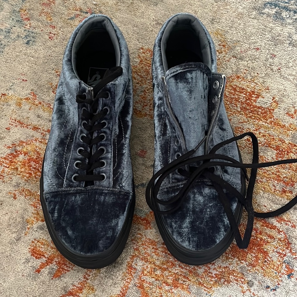 Blue Velvet Vans NEVER WORN